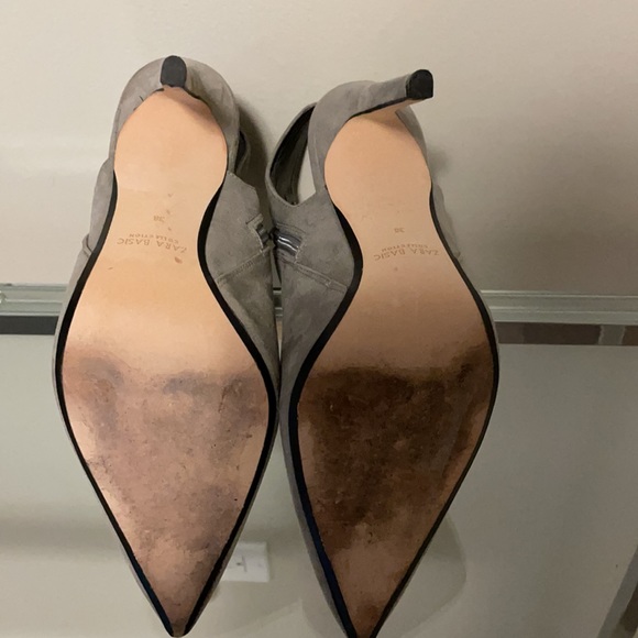 Zara gray suede booties - Picture 3 of 5